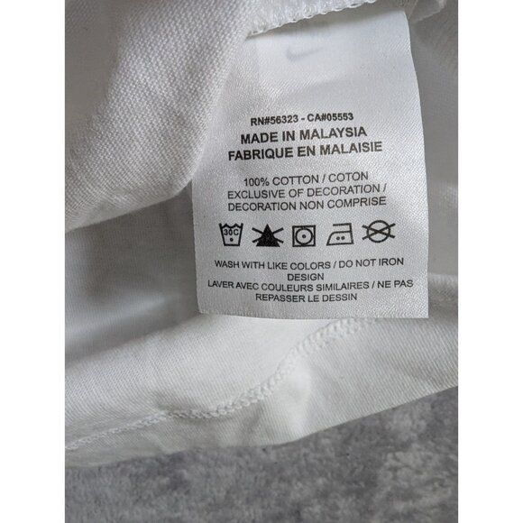 Nike Sportswear Mens Tank Top Large White Graphic Print Streetwear Training - Picture 8 of 12